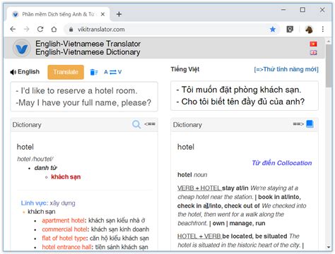translate google english to vietnamese